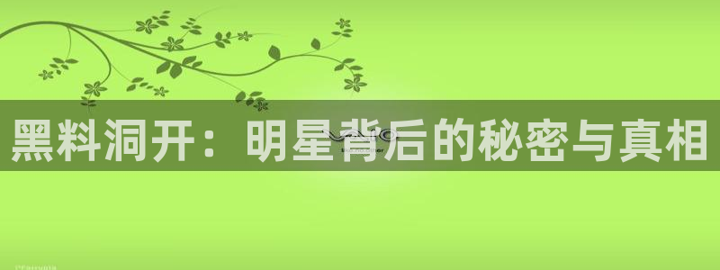 黑料曝光事件始末